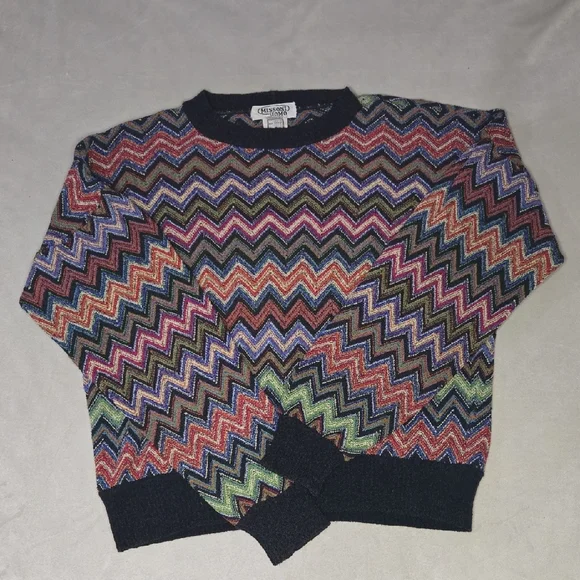 Missoni Crewneck Sweater with Zigzag Pattern - Picture 2 of 5